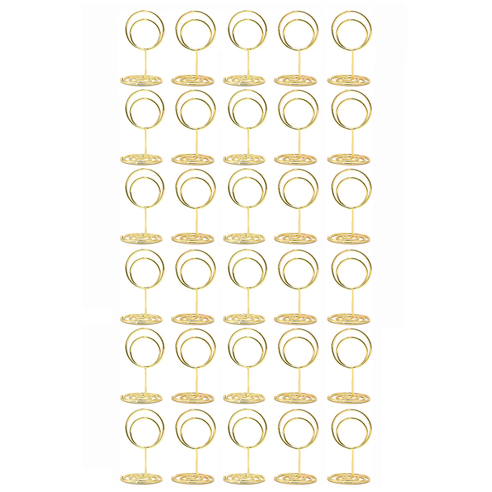 ที่ใส่การ์ดติดโต๊ะทรงกลม 30 ชิ - Table Number Gold บทวิจารณ์และราคา