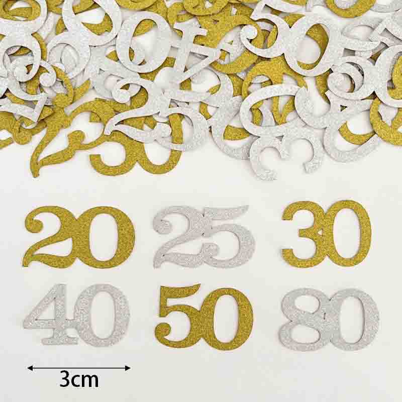 120 ชิ้น กระดาษตกแต่งงานวันเกิ - Table Number Gold บทวิจารณ์และราคา