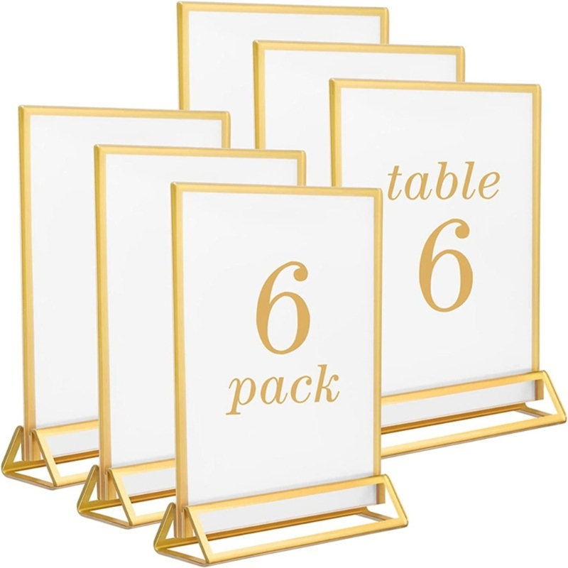 หมายเลขโต๊ะแต่งงานทำจากอะคริลิ - Table Number Gold บทวิจารณ์และราคา