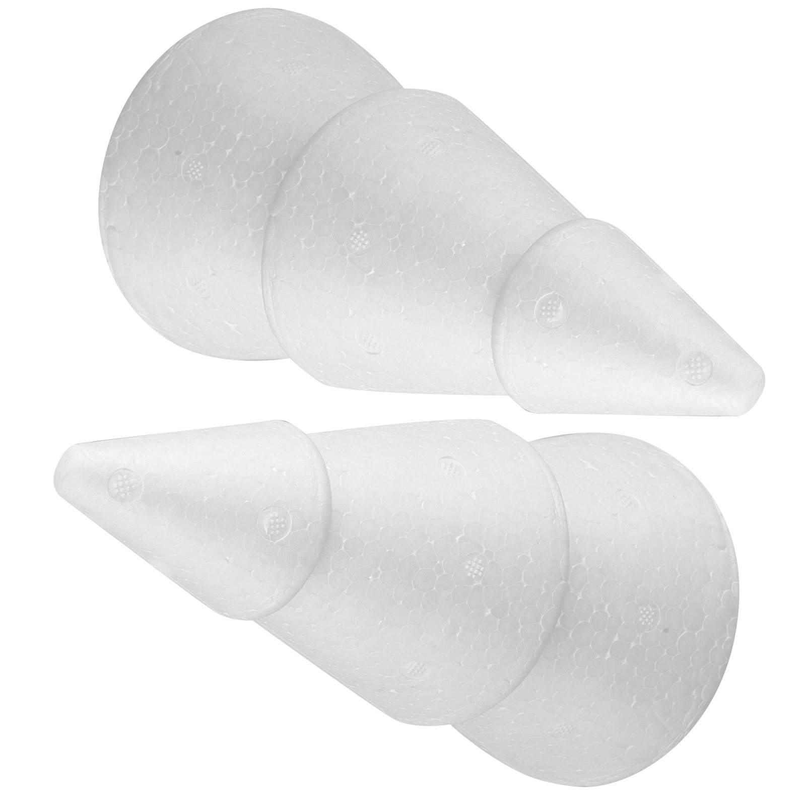 2 ชิ้น กรวยต้นไม้โฟมโพลีสไตรีน - Wedding Decor Supply Store บทวิจารณ์และราคา
