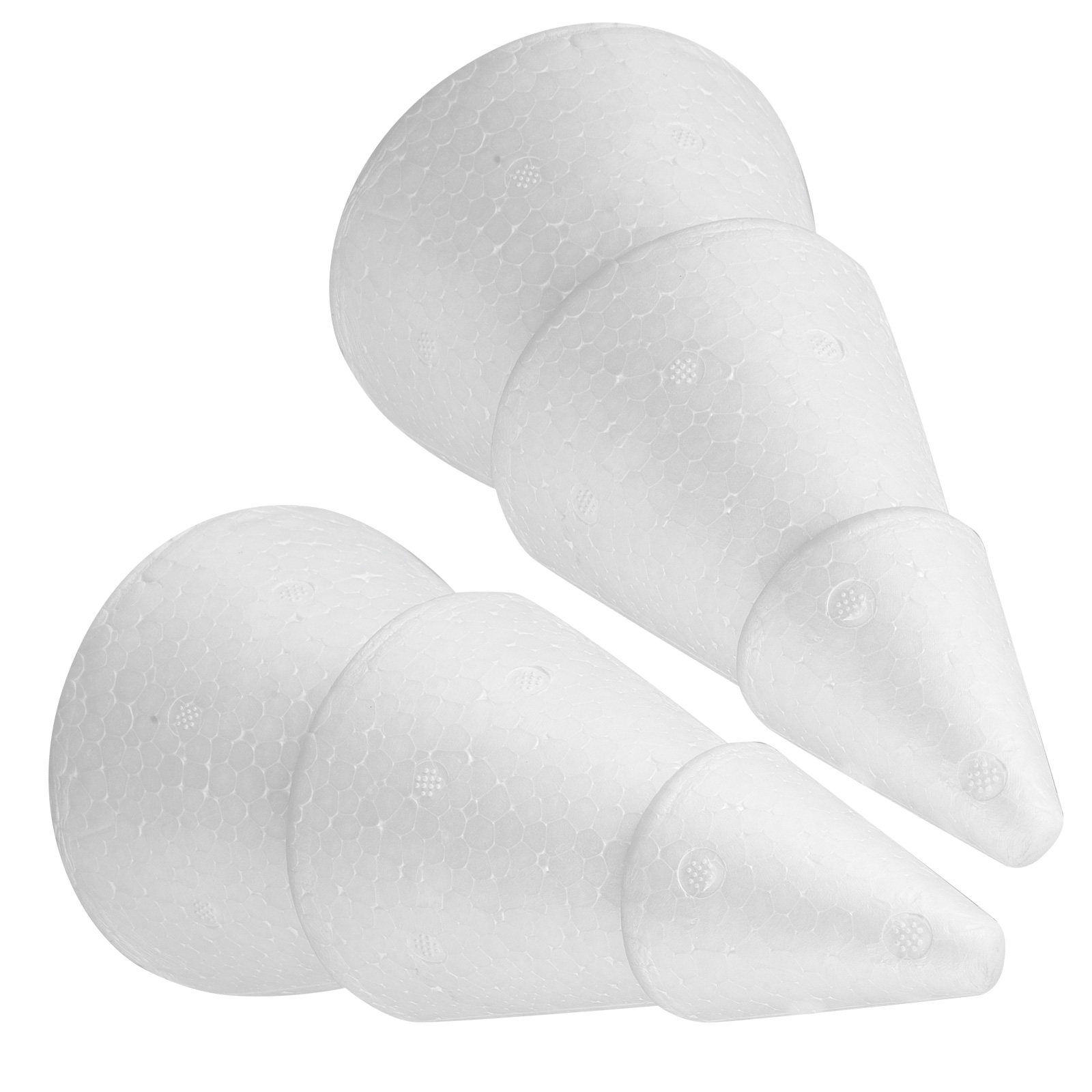 2 ชิ้น กรวยต้นไม้โฟมโพลีสไตรีน - Wedding Decor Supply Store บทวิจารณ์และราคา