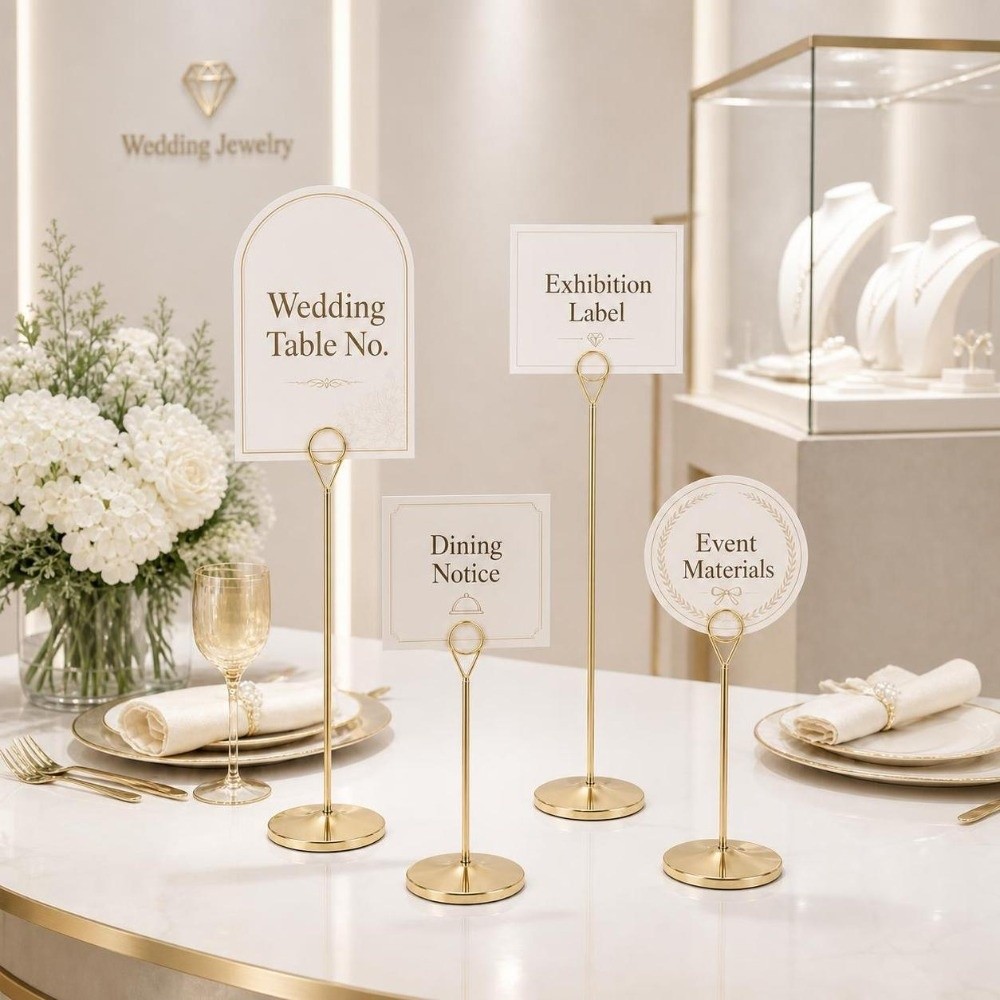 ที่วางป้ายเลขโต๊ะโลหะ ฐานใหญ่  - Table Number Gold บทวิจารณ์และราคา